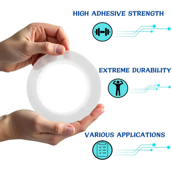 Multipurpose Double Sided Heavy Duty Tape (Pack of 2)